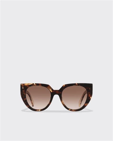 Opaque Gradient Dark Brown Lenses Prada Eyewear Collection 